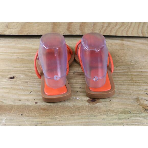 Azalea Wang Sandals Womens 11 Lot of 2 Gold Orange Steston Slip On Rope New - Picture 5 of 10